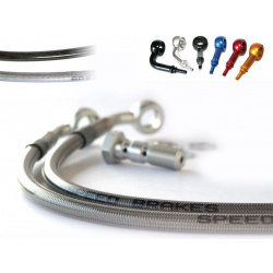 DURITE DE FREIN AVANT INOX/RACCORD TITANE POUR KAWASAKI ZX10R '11