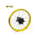 Roue arrière complète HAAN WHEELS 19X1.85 jante jaune/moyeu rouge Suzuki RM-Z250