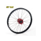 Roue avant complète HAAN WHEELS 21X1.60X36T jante noir/moyeu rouge Honda