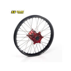 Roue Arrière complète Haan Wheels A60 19 X 1.85 X 36T jante noire/moyeu rouge Honda CRF250R