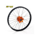 Roue avant complète HAAN WHEELS 21X1.60X36T jante noir/moyeu orange