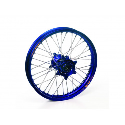 Roue arrière complète HAAN WHEELS 19x1.85 jante bleu/moyeu bleu Yamaha YZ250F