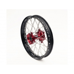 Roue arrière complète ART 18x2.15 jante noir/moyeu rouge Honda CRF450R/RX