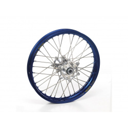 Roue avant complète HAAN WHEELS 17x1,40 jante bleu/moyeu argent Yamaha YZ65