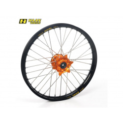 Roue avant complète HAAN WHEELS 19x1,60 jante noir/moyeu orange KTM SX85/Husqvarna TC85