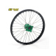 Roue avant complète HAAN WHEELS 21x1,60 jante noir/moyeu vert Kawasaki KX250/450F 