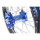 Kit roues complètes avant + arrière ART MX 21x1,60/19x2,15 jante noir/moyeu bleu Suzuki