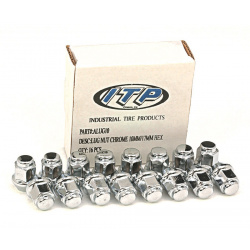 Kit écrou ITP conique chromé 12/17mm 16pcs