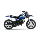 Kit plastique ART blanc + kit déco KUTVEK Racer bleu Yamaha PW50