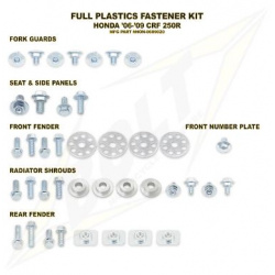 Kit vis complet de plastiques Bolt Honda CR125/250