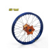 Roue arrière complète HAAN WHEELS 17x4.50x36T jante bleu/moyeu orange KTM/Husqvarna