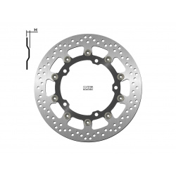 Disque de frein NG 1785G rond flottant Kawasaki Ninja 400