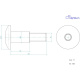 Vis LIGHTECH M6 X 25,5 Type 1008 Ergal or à l'unité