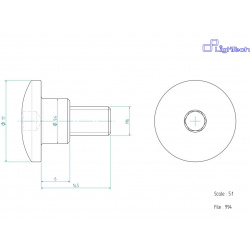 Vis LIGHTECH M6 X 14,5 Type 994 Ergal argent à l'unité