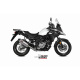 Silencieux MIVV Oval titane/casquette carbone Suzuki DL650 V-Strom