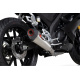 Ligne complète SCORPION Serket Taper inox/silencieux inox/casquette noir ABS Yamaha YZF-R125