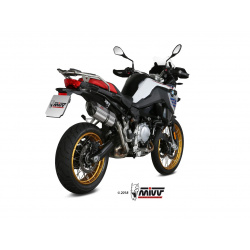 Silencieux MIVV Suono inox/casquette carbone BMW F850GS