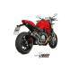Silencieux MIVV GP Pro Steel Black/casquette inox Ducati Monster 821
