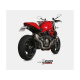 Silencieux MIVV Delta Race inox brossé/casquette carbone Ducati Monster 1200