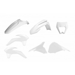 Kit plastique POLISPORT Enduro Restyle blanc KTM EXC/EXC-F