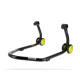 Béquille arrière BIHR Home Track supports en "V" noir mat roues jaune