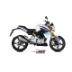 Ligne complète MIVV Delta Race inox silencieux inox/casquette carbone BMW G310R