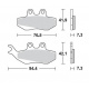 Plaquettes de frein BRAKING 770SM1 semi-métallique