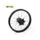 Roue arrière complète HAAN WHEELS 18x4,25x36T jante noir/moyeu noir/rayons argent/têtes de rayons argent