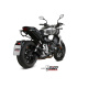 Silencieux double MIVV MK3 Steel Black/casquette inox Honda CB1000R