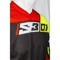 Maillot S3 Collection 01 noir/rouge taille XS