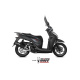 Silencieux MIVV Mover inox noir/casquette ABS noir Honda SH 300