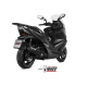 Silencieux MIVV Mover inox noir/casquette ABS noir Kymco Xciting 400I S