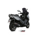 Silencieux MIVV Oval titane/casquette carbone Kymco Xciting 400I