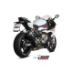 Silencieux MIVV Delta Race inox/casquette carbone BMW S1000RR