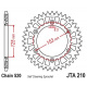 Couronne JT SPROCKETS Aluminium Ultra-Light anti-boue 210-520