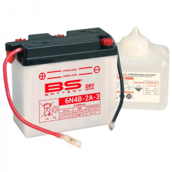 Batterie BS BATTERY conventionnelle avec pack acide - 6N4B-2A-3
