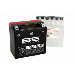 Batterie BS BATTERY BTX14L-BS sans entretien livrée avec pack acide