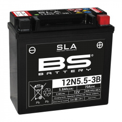 Batterie BS BATTERY SLA sans entretien activé usine - 12N5.5-3B