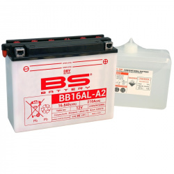 Batterie BS BATTERY Haute-performance avec pack acide - BB16AL-A2