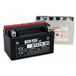 Batterie BS BATTERY Sans entretien avec pack acide - BTX7A
