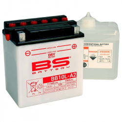Batterie BS BATTERY Haute-performance avec pack acide - BB10L-A2