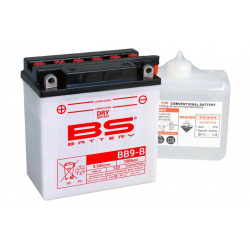 Batterie BS BATTERY Haute-performance avec pack acide - BB9-B