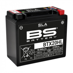 Batterie BS BATTERY Sans entretien avec pack acide - BTX20HL