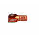 Sélecteur de vitesse SCAR noir mat/embout orange KTM EXC/SX250