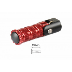 Repose-pieds repliables LIGHTECH M8X25 rouge