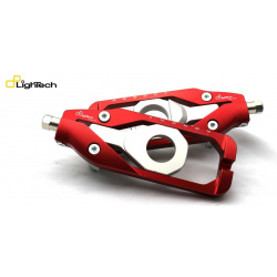 Tendeur de chaine LIGHTECH rouge Kawasaki ZX6R - TEKA005ROS