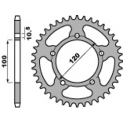 Couronne PBR acier standard 4363 - 525