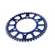 Couronne SCAR 48 dents alu ultra-light anti-boue pas 520 type SRS530 bleu