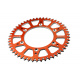 Couronne SCAR 48 dents alu ultra-light anti-boue pas 520 type SRS530 orange