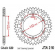 Couronne JT SPROCKETS Aluminium Ultra-light anti-boue 210-520